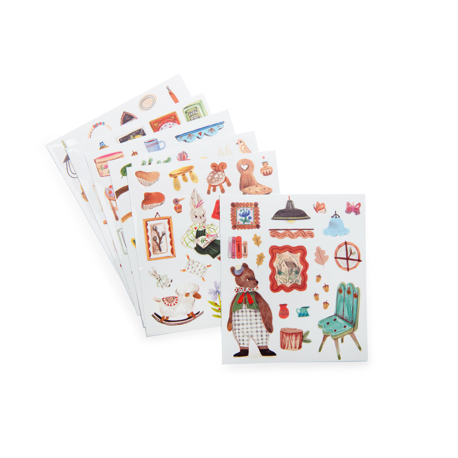 Moulin Roty Книжка-розмальовка з наліпками - Les Minouchkas